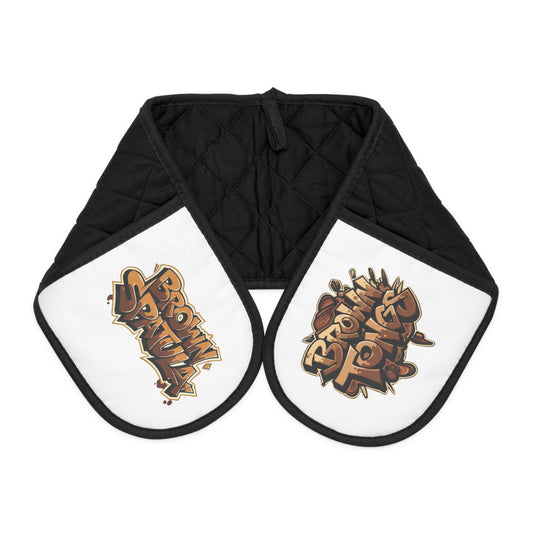 Oven Mitts- feat Brown Tongs & Spatula