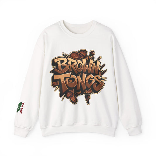 Brown Tongs- Crewneck Sweater