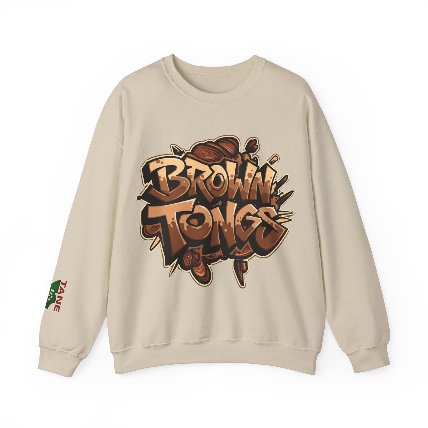 Brown Tongs- Crewneck Sweater