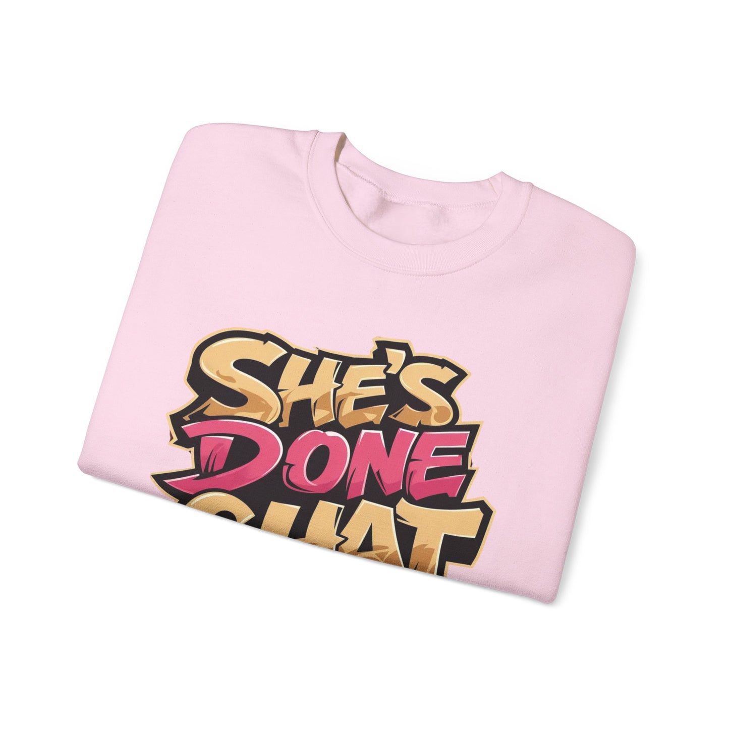 'She's Done Chat' - Crewneck Sweater