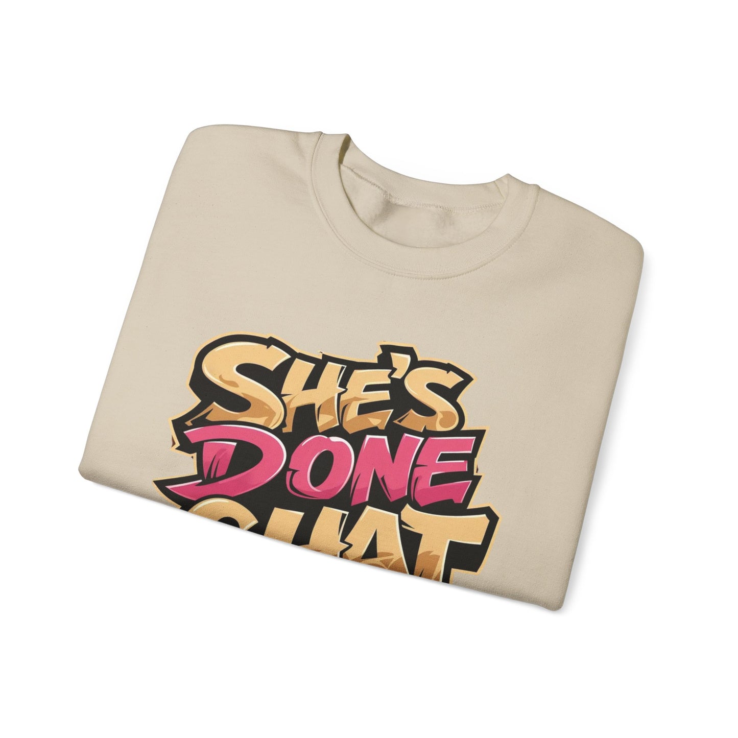 'She's Done Chat' - Crewneck Sweater