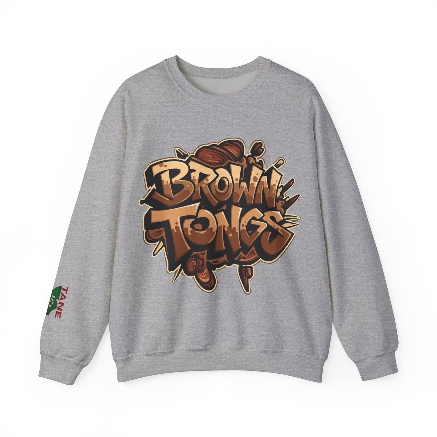 Brown Tongs- Crewneck Sweater