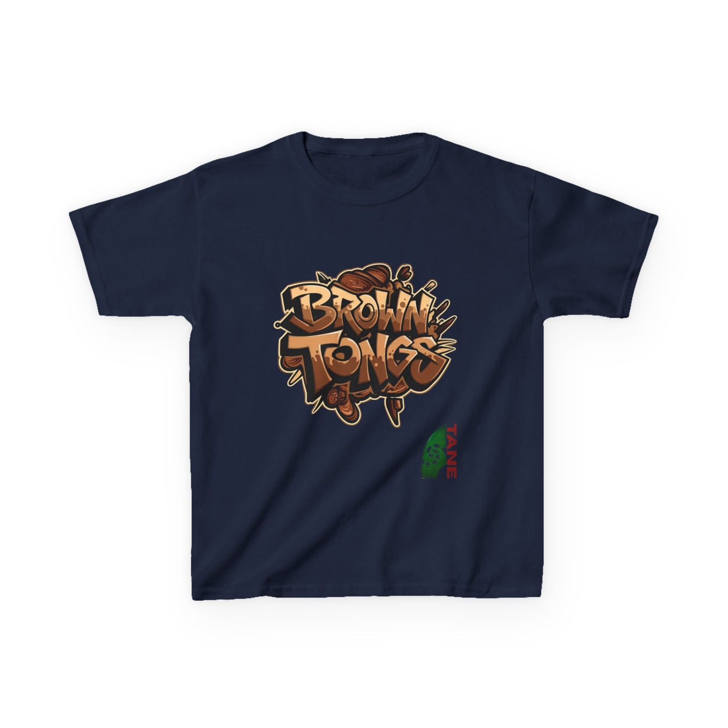 Kids Tee - 'Brown Tongs'
