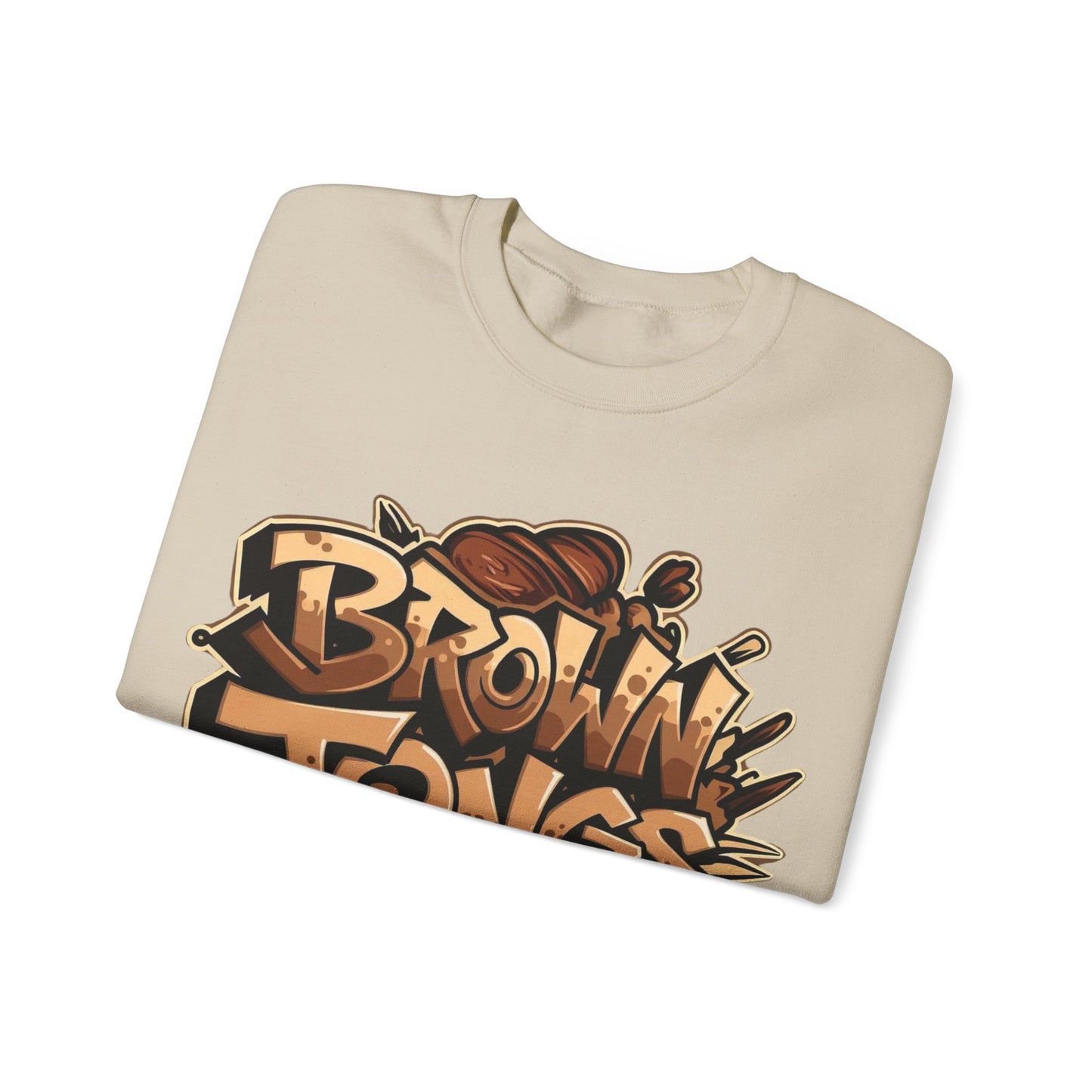 Brown Tongs- Crewneck Sweater