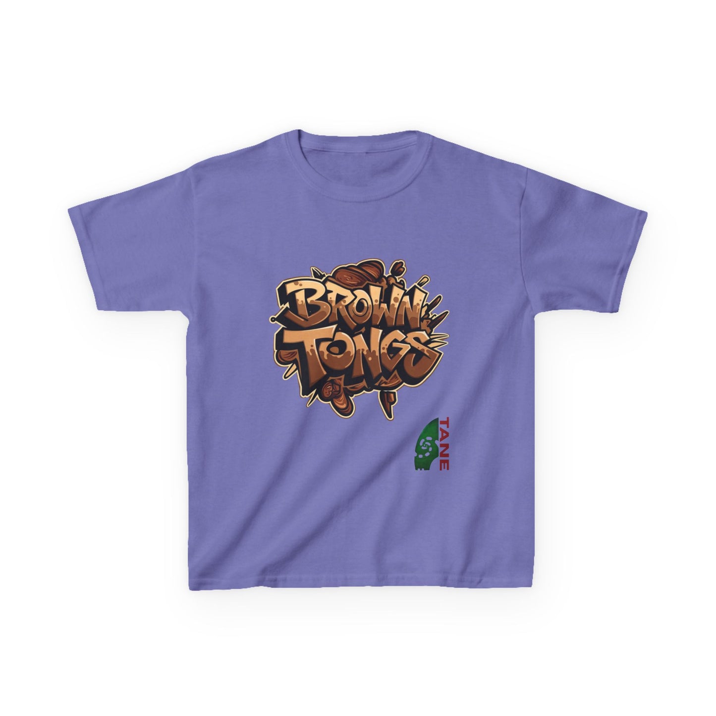 Kids Tee - 'Brown Tongs'