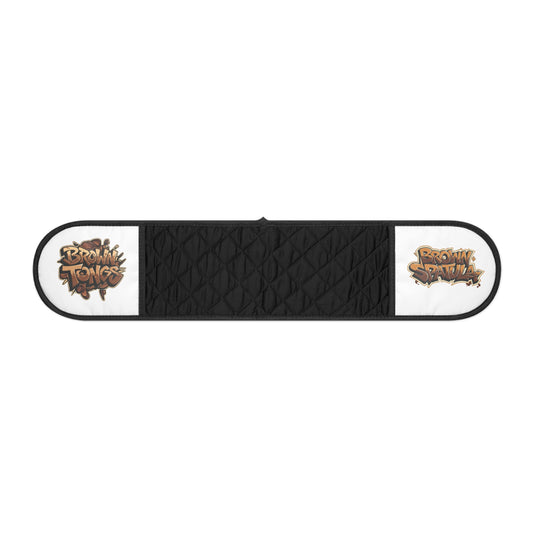 Oven Mitts- feat Brown Tongs & Spatula