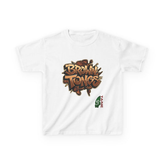 Kids Tee - 'Brown Tongs'